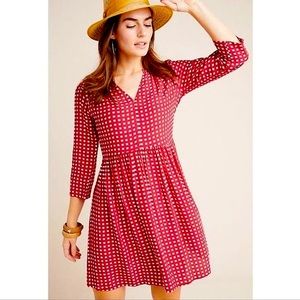 Anthropologie Maeve || red & white gingham dress || size medium
